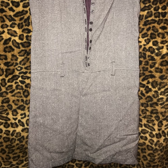 Purple Tweed Girls Dress - Picture 2 of 3